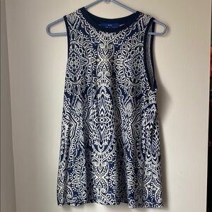 APT 9 Sleeveless Print Top Women's Size Petite Large
